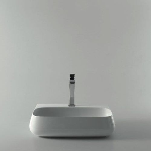 Wall-mounted washbasin - 33180101 - Alice Ceramica - ceramic / with mixer tap / rectangular