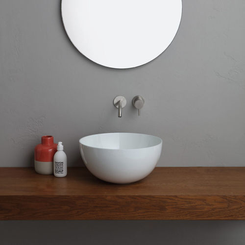 Countertop washbasin - 32180101 - Alice Ceramica - ceramic / round / contemporary