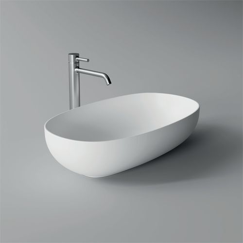 Countertop washbasin - FORM: 22440101 - Alice Ceramica - ceramic / oval / contemporary