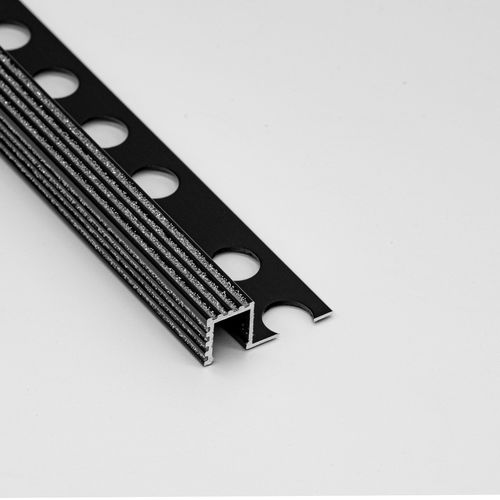 Aluminum edge trim - CORAL R12X12 - ALUMACER® - for tile / rectangular / silver-colored
