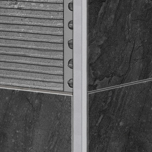 Aluminum edge trim - 12X12 - ALUMACER® - for tile / outside corner / for shower