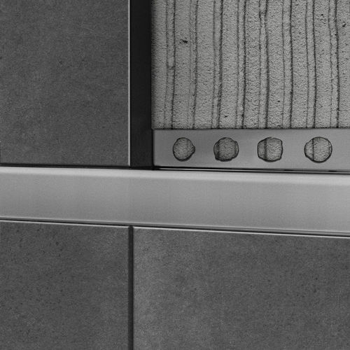 Aluminium decorative profile - 10X25 - ALUMACER® - for tile / outside corner / facade