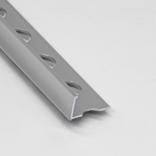 Aluminum edge trim - L6 / L8 / L10 / L12 / L15 / L20 - ALUMACER® - for tile / outside corner / L