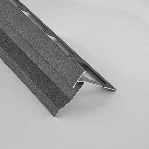 Aluminum junction profile - 70X12.7 - ALUMACER® - for tile / facade / white