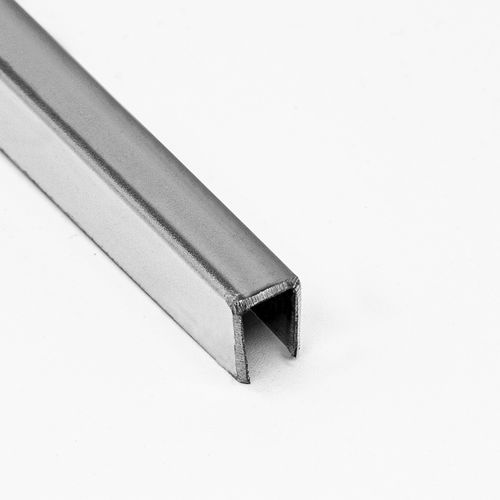 Stainless steel edge trim - LAC series | U5 / U10 / U15 / U20 / U25 - ALUMACER® - for tile / U-shaped / silver-colored