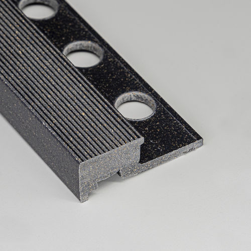 PVC stair nosing - ARENA 12X25 - ALUMACER® - non-slip / flat