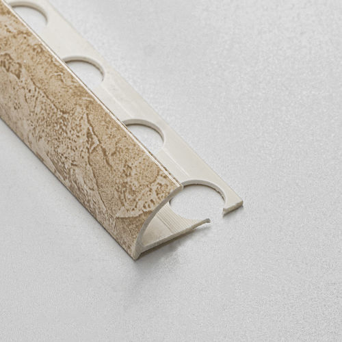 PVC edge trim - 8.5 / 10.5 - ALUMACER® - outside corner / corner / white