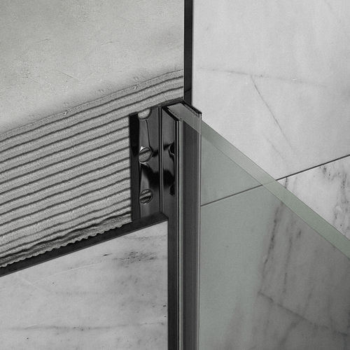 Stainless steel edge trim - 20X12 / 20X16 - ALUMACER® - for tile / for shower / for floor