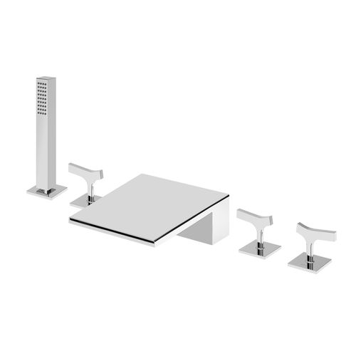 Bathtub mixer tap - ROYALE - Bruma - countertop / chromed metal / bathroom