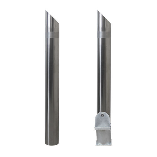 Security bollard - TECORA - Ado urban - removable / stainless steel / high