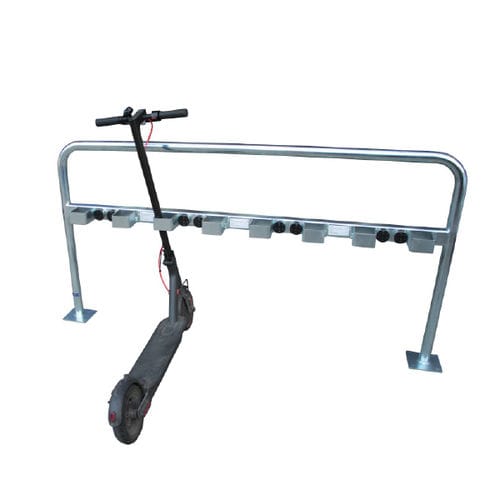 Public space scooter rack - NUMBER - Ado urban - stainless steel / commercial
