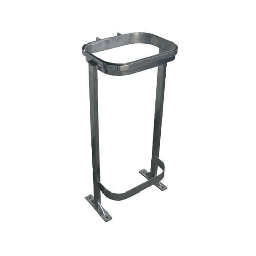 Public trash bag holder - DENLA - Ado urban - with legs / stainless steel / outdoor