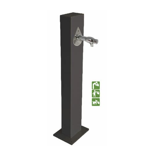 Dog drinking fountain COMBI Ado urban outdoor / iron / home