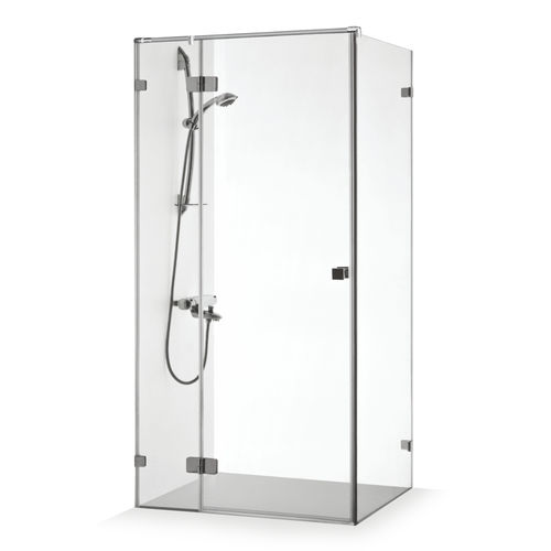 Glass shower cubicle - VITA PLUS - Baltijos Brasta - with sliding door / rectangular