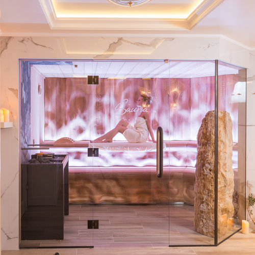 Finnish sauna - VENUS - Alpha Wellness Sensations - home / solid wood / glass