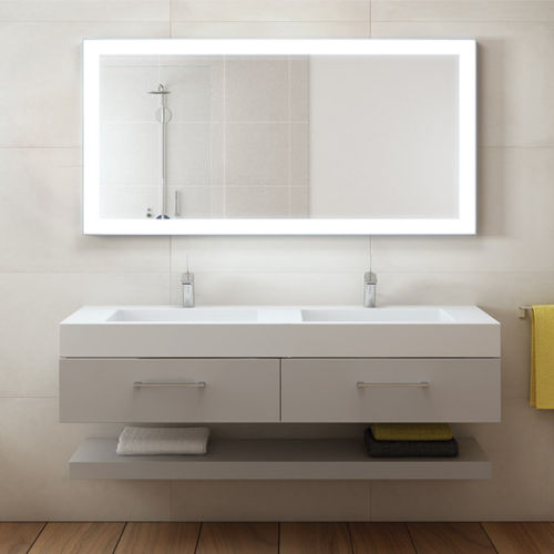 Wall-mounted bathroom mirror - E79 - Uraldi - contemporary / rectangular / square