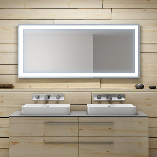 Wall-mounted bathroom mirror - E07 - Uraldi - contemporary / rectangular / square