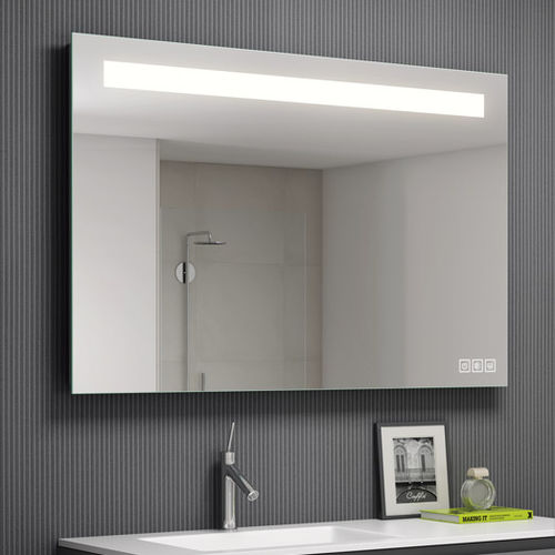 Wall-mounted bathroom mirror - E17 - Uraldi - contemporary / rectangular / square