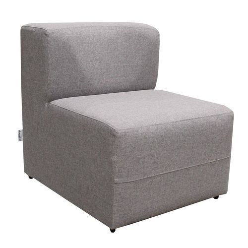 Contemporary fireside chair - CUBE - DUMAINE SIEGES - foam / fabric / velvet