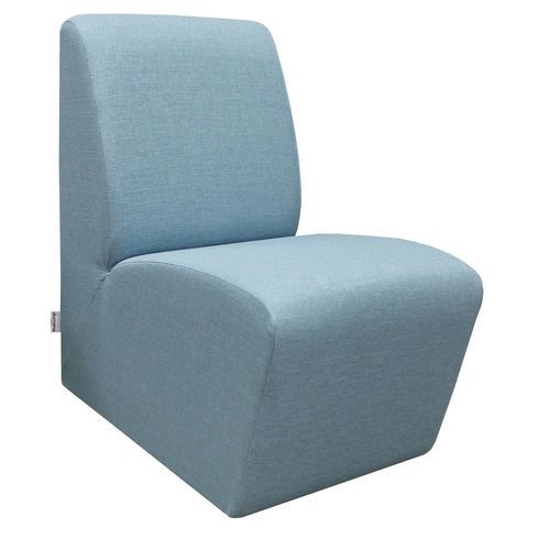 Contemporary fireside chair - ROCKY - DUMAINE SIEGES - synthetic leather / foam / fabric