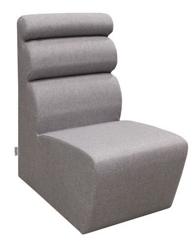 Contemporary fireside chair - ROME - DUMAINE SIEGES - foam / fabric / velvet