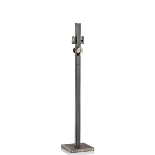Floor coat rack - LINOSA - Arcahorn - contemporary / brass / lacquered wood