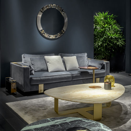 Contemporary coffee table - DEMETRA - Arcahorn - marble / travertine / metal base