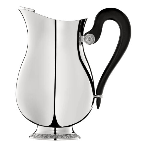 Ebony pitcher - B04235010 - Argenteria Christofle srl - silver / silver-plated / commercial