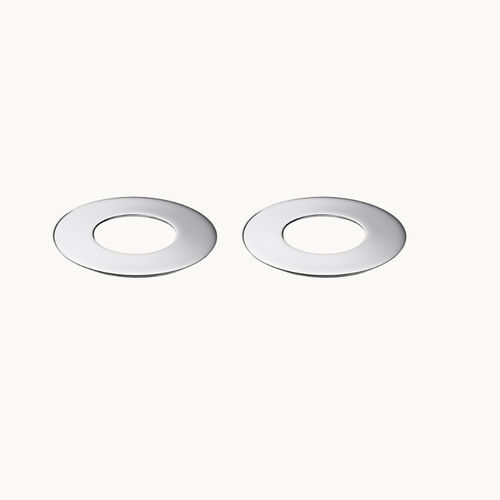 Stainless steel coaster - B05922006 - Argenteria Christofle srl - glass