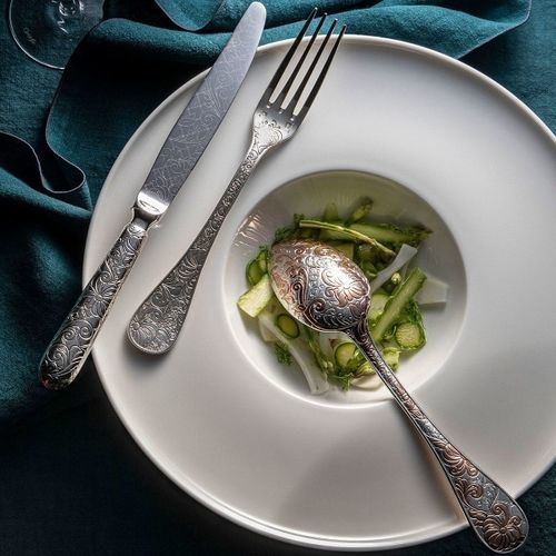 Table knife with steel blade - B01426009 - Argenteria Christofle srl