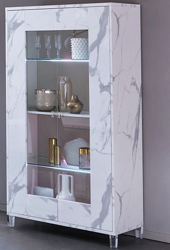 Contemporary display case - VITTORIA  - Ben Company srl Industria Mobili - marble / white