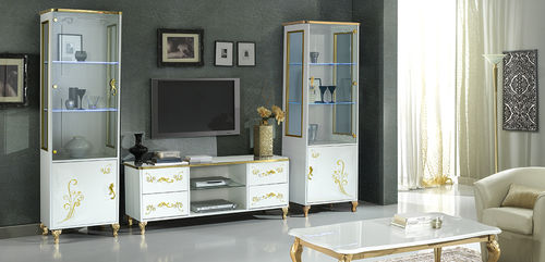 Classic china cabinet - SOFIA - Ben Company srl Industria Mobili - wood veneer