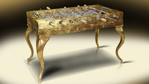 Traditional foosball table - OPERA GOLD LEAF - Biliardi Cavicchi di Architetto Cavicchi Giancarlo - home