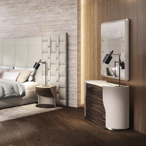 Contemporary chest of drawers - JUBILEE - Capital Collection - wooden / leather / marble