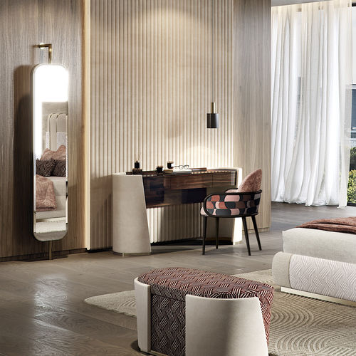 Contemporary writing desk - MAJESTIC - Capital Collection - wooden / leather / marble