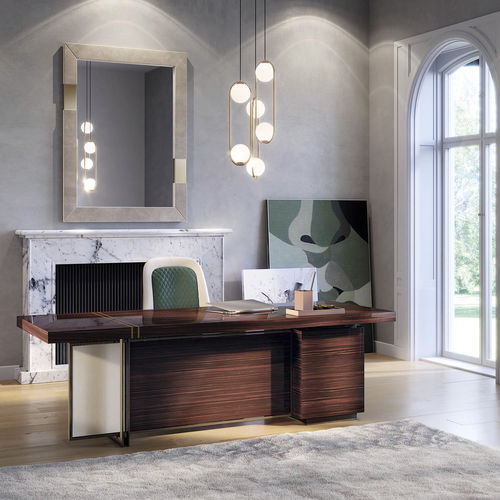 Executive desk Mondrian Capital Collection with post