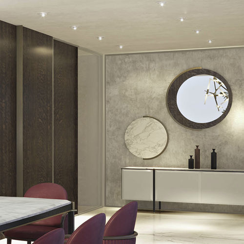 Wall-mounted mirror - Rond&ograve; D70 - Capital Collection - contemporary / round / wooden