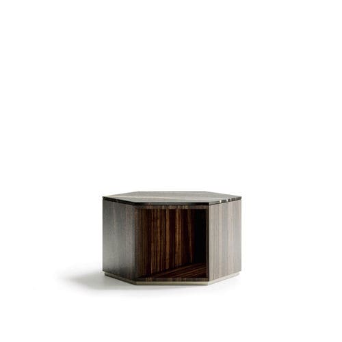 Contemporary coffee table - Dedalo - Capital Collection - wooden / marble / metal base