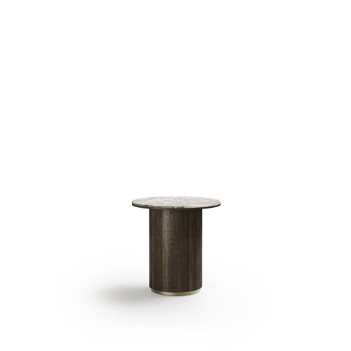 Contemporary side table - Icaro - Capital Collection - wooden / marble / metal base