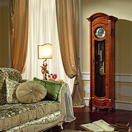 Traditional clock - PRESTIGE - Casa +39 Arte & Stile - floor-standing / wooden / indoor