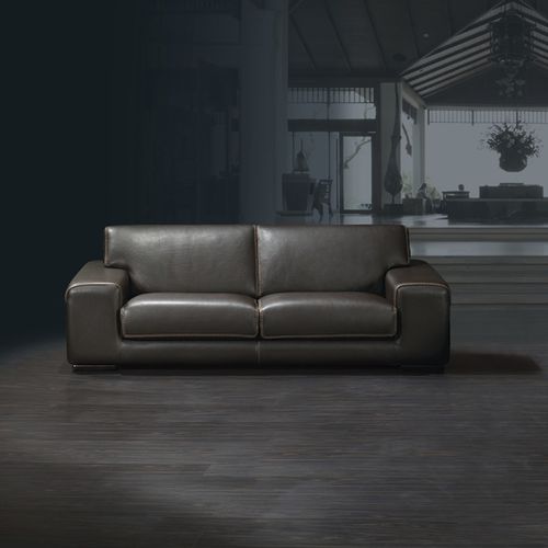 Contemporary sofa - SKYLINE - Cattaneo Fratelli snc di BrunoVirginio & C. - leather / 2-person / 3-seater