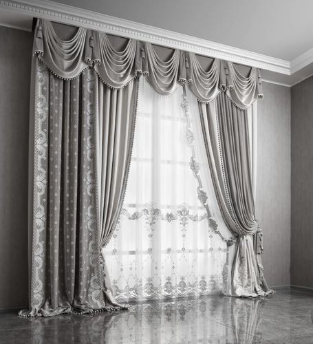 Patterned curtain - AURA MODEL SOLO BALZA  - Chicca Orlando srl - fabric