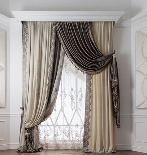 Patterned curtain - OPERA ALLOVER - Chicca Orlando srl - fabric