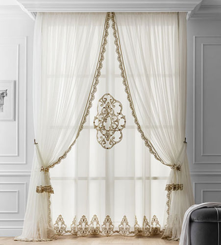 Plain sheer curtain fabric - PALAZZO MODEL 33  - Chicca Orlando srl - patterned / transparent / embroidered