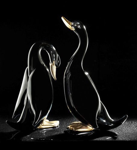Crystal sculpture - DUCK - Duccio di Segna srl - commercial