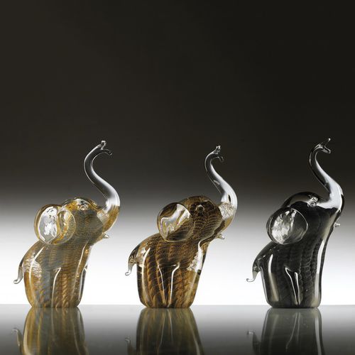 Crystal sculpture - PLUMED ELEPHANT - Duccio di Segna srl - commercial