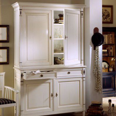 High sideboard - 6705PC - Ebanart srl - traditional / lacquered wood / white