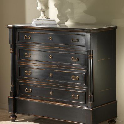Traditional chest of drawers - 6640 - Ebanart srl - lacquered wood / not specified / black