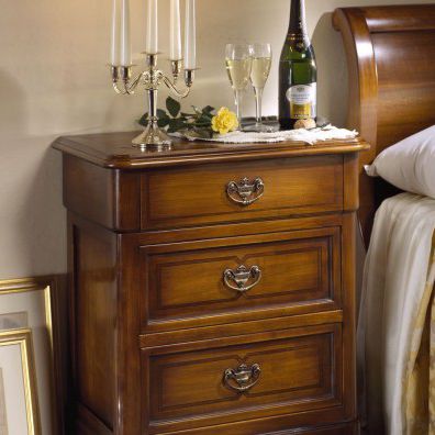 Traditional bedside table - 9031 - Ebanart srl - wooden / rectangular / with drawer