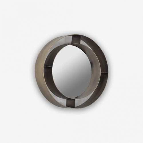 Wall-mounted mirror - ISIS - Estetik Decor - contemporary / round / metal